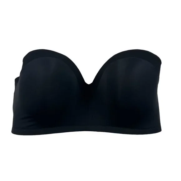 Lively Jet Black Lightly Padded No Wire Strapless Bra - Picture 2 of 6